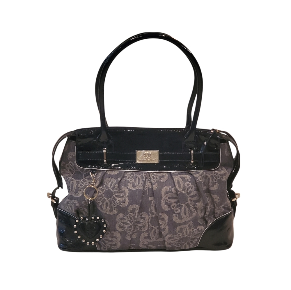New without tag, Dark Blue, Sharif, handbag / purse with adjustable side buckles